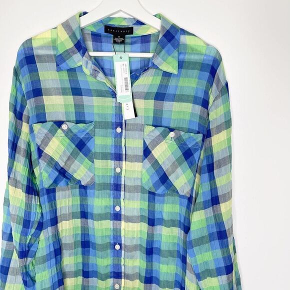 SANCTUARY Edela Textured Cotton Button Down - Picture 2 of 10